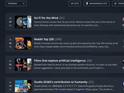 Published Movieo lists with vote counts, posters and comments